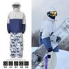 Unisex Snowboarding Ski Suit Set Camo Windproof Waterproof Warm Loose Fit Winter Sports Outdoor Adventure