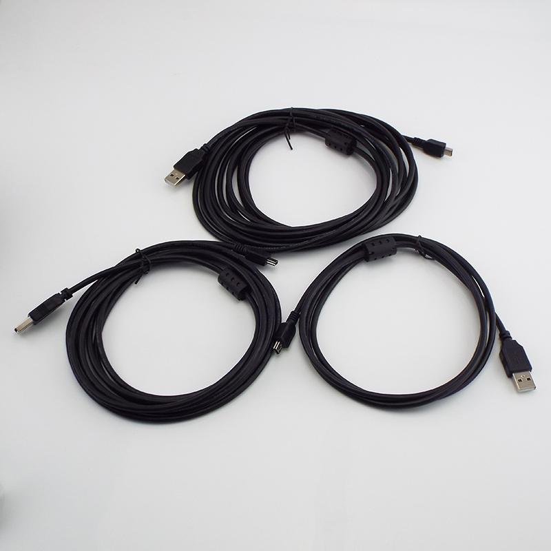 Mini USB Cable T-port Mini USB Data Cable 0.3M 0.5M 1.5M 3M 5M USB To USB Fast Charger For MP3 MP4 Player DVR Digital Camera