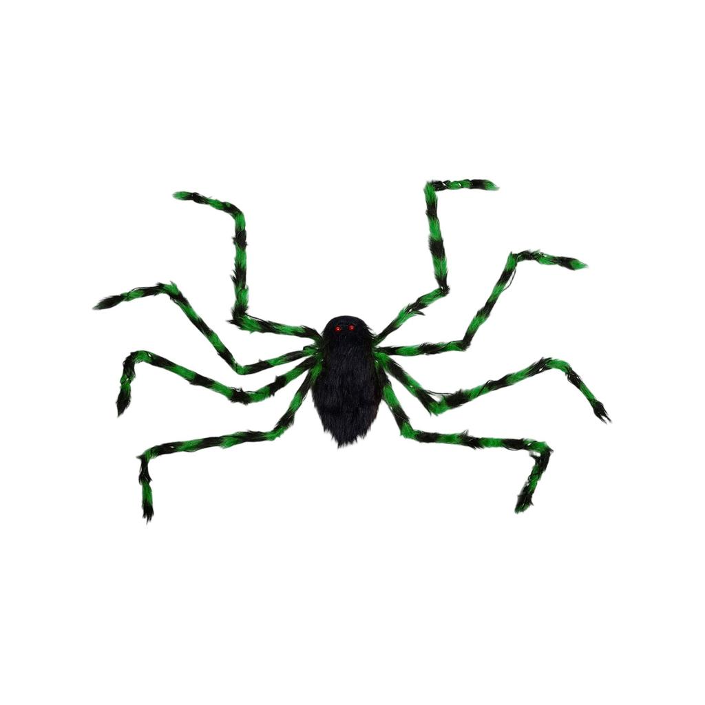 Halloween Giant Spider Decoration Funny Atmosphere Props Children Adult Plush Spider Candy Backpack Props