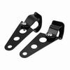 2pcs Motorcycle Headlight Mount Brackets Fork Racer 28mm 34mm Fit for Honda Kawasaki (Black)