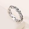 Vintage Flower Leaf 925 Silver-Plated Ring - European & American Style Engagement Jewelry