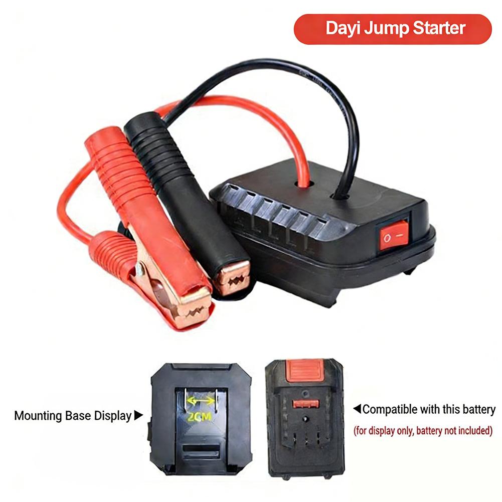 Portable 18V Lithium Batteries Converts Emergency Starter Adapter Car Jump Starter Power Source for Tools Impact Wrench