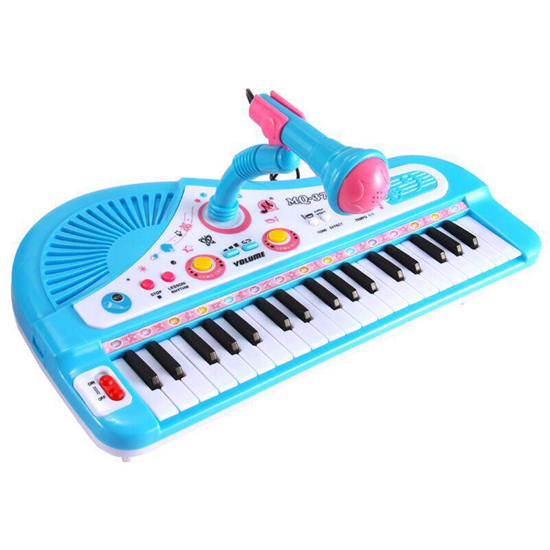 Children s 37-Key Multifunctional Electronic Keyboard with Microphone