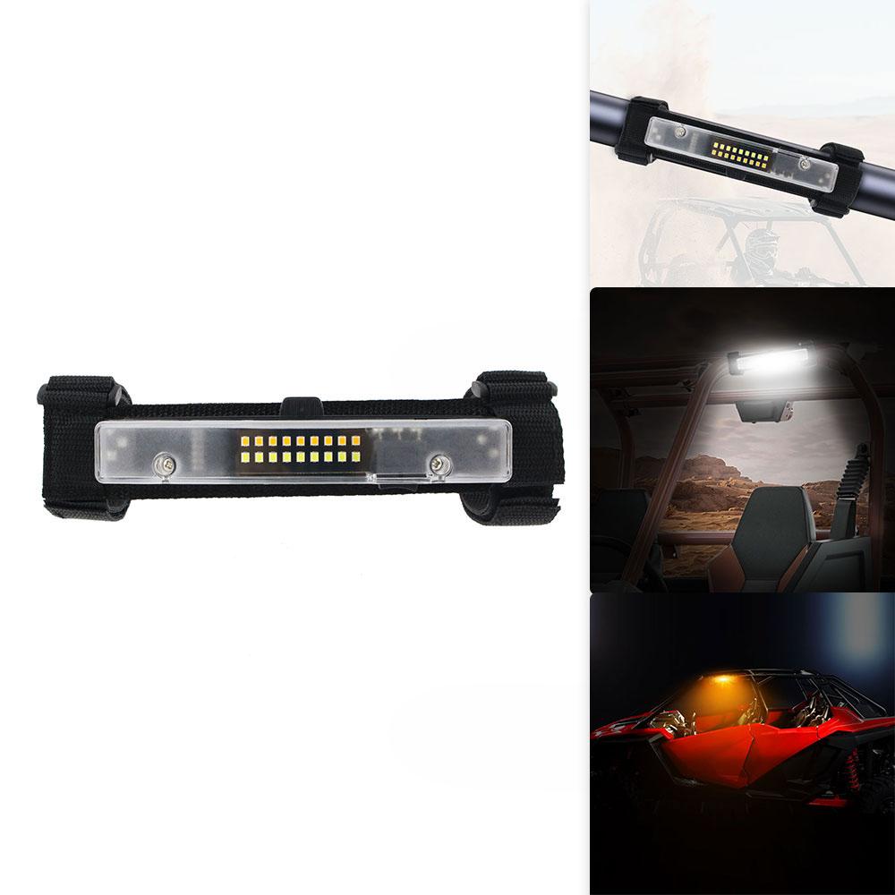 Universal Roll Bar Mount LED Work Light For UTV Polaris RZR XP Turbo Ranger General Can-Am Commander Defender Maverick Off Road