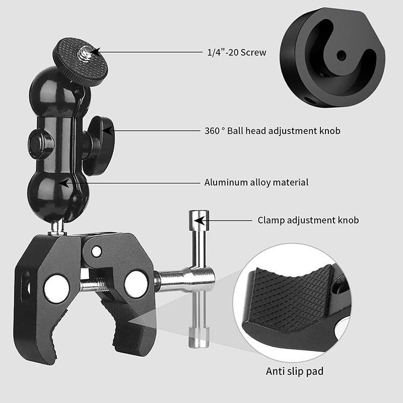 For Starlink Mini Mount Mini4 Rv Fence Outdoor Mobile Bracket Adjustable Angle Clamp Adapter
