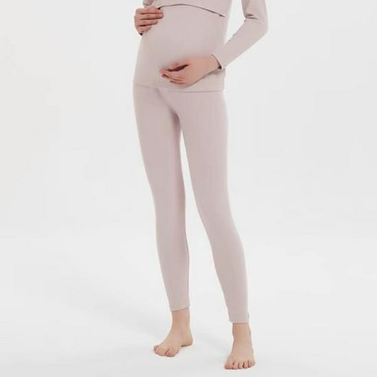 Adjustable Cotton Maternity Support Pants - Thick, Warm, & Lined for All Seasons