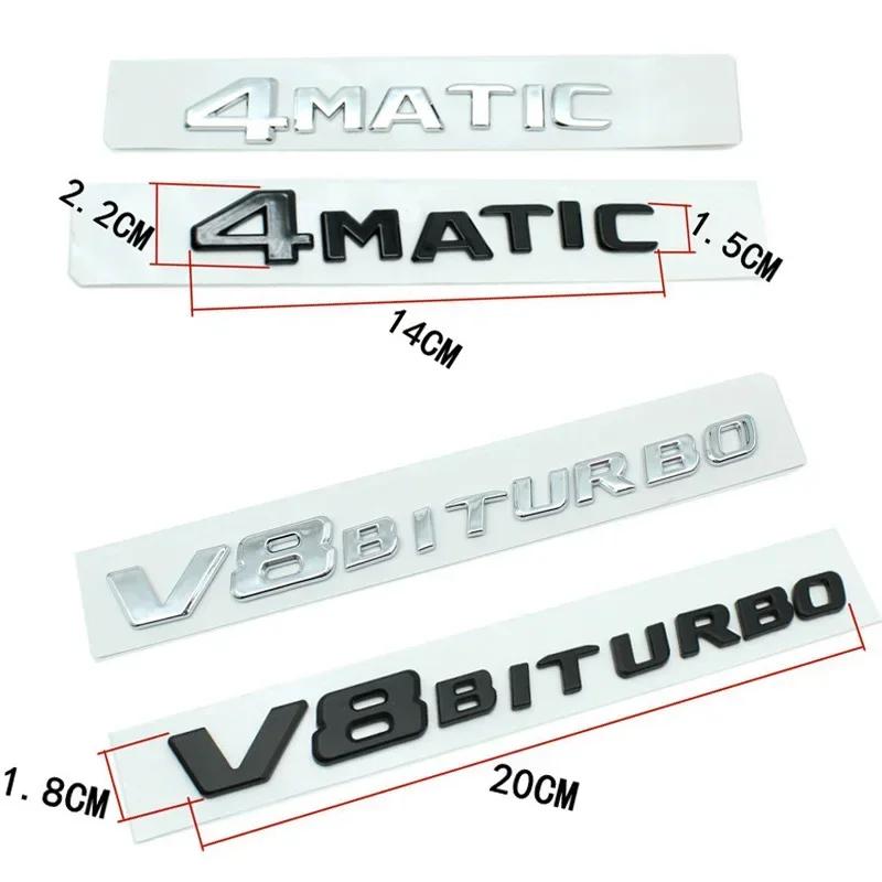 FBK3 2025 Hot New 3D ABS Car Rear Trunk Letter Emblem Badge Decals Sticker For Mercedes Benz GLC X253 GLC260 GLC300e GLC350d GLC200 4