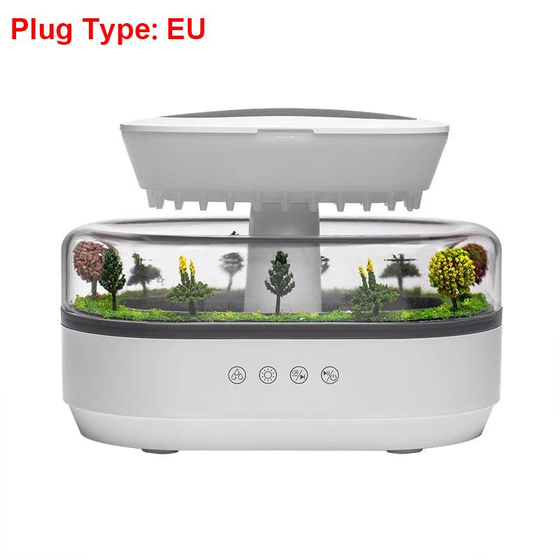 Aroma Humidifier Raindrop Air Humidifier Colorful Light White Noise Essemtial Oil Diffuser Home Ultrasonic Fragrance Diffuser