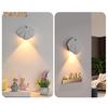 Motion Sensor Night Light Dimmable 3 Light Modes Auto On/Off Rechargeable Simple Installation Wireless Magnetic Wall Light