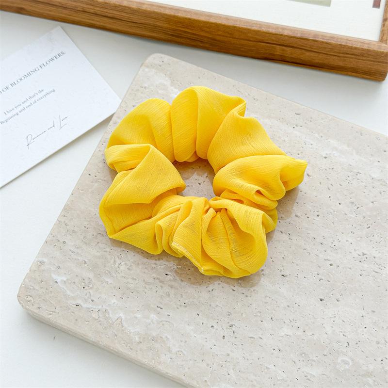 Airy Chiffon Vibe Transparent Texture Hair Ties Macaron Candy Colors Cloud Like Voluminous Headwear Summer Beach Hair Accessories