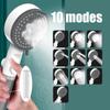 VILOYI 10 Modes High-Pressure Filtered Shower Head One Key Stop Water Massage Bathroom Handheld Showerhead Shower Nozzle
