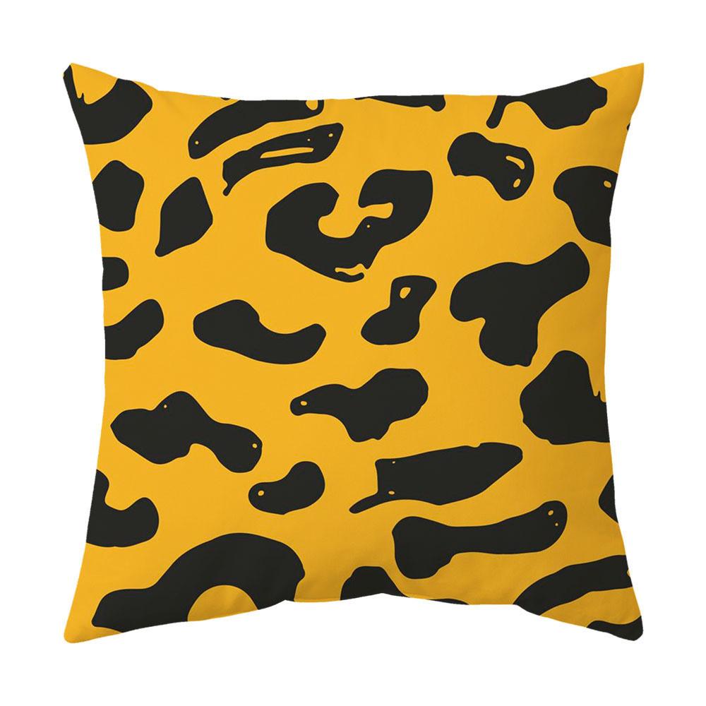 New Home Soft Decoration Geometric Milk Print Leopard Print Zebra Short Plush Ultra Soft Pillow Cushion Cover (Without Pillow Core)