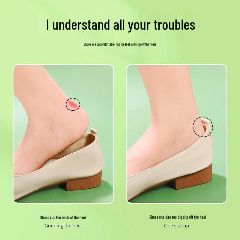 Silicone Anti-Slip Transparent Heel Pads: Comfortable, Non-Adhesive, and Shoe-Safe Half Insoles.