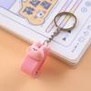 Cartoon Mini Stapler Keychain Kawaii Animal Trumpet Stapler Book Paper Binding Machines Student Stationery Cute Desk Accessories