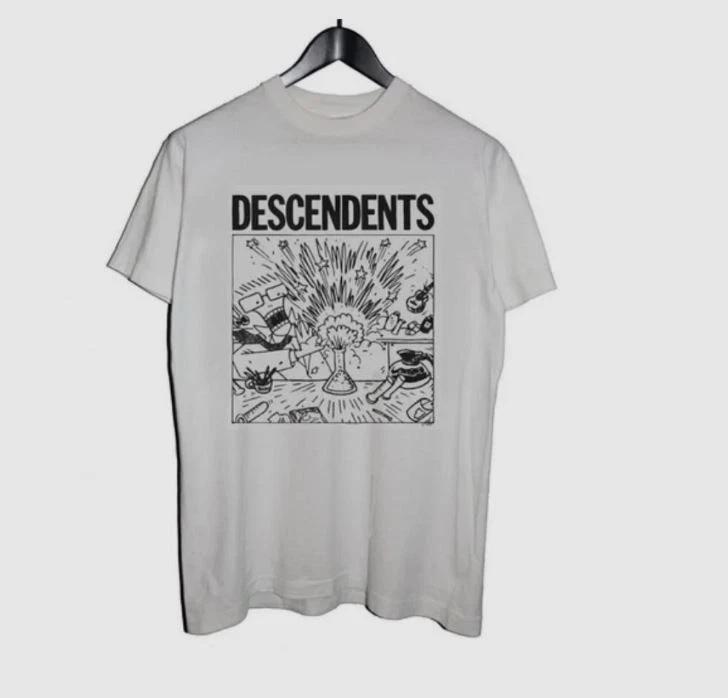 Descendents punk band t-shirt, cotton white shirt, unisex classic S