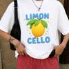 Limon Cello Shirt, Amalfi Coast, Italian Summer, Plush Trendy Design, Girls Tee, Summer, 100% Cotton T Shirt