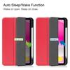 Pro iPad (2025)/10,9 (2022) Stojánkové pouzdro Nárazuvzdorný kožený kryt na tablet se slotem na pero