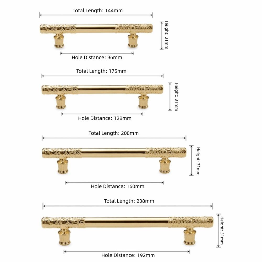 Zinc Alloy Cabinet Door Handle Light Luxurious Solid Antique Kitchen Cupboard Pull High-end Modern Simple Wardrobe Door Handle