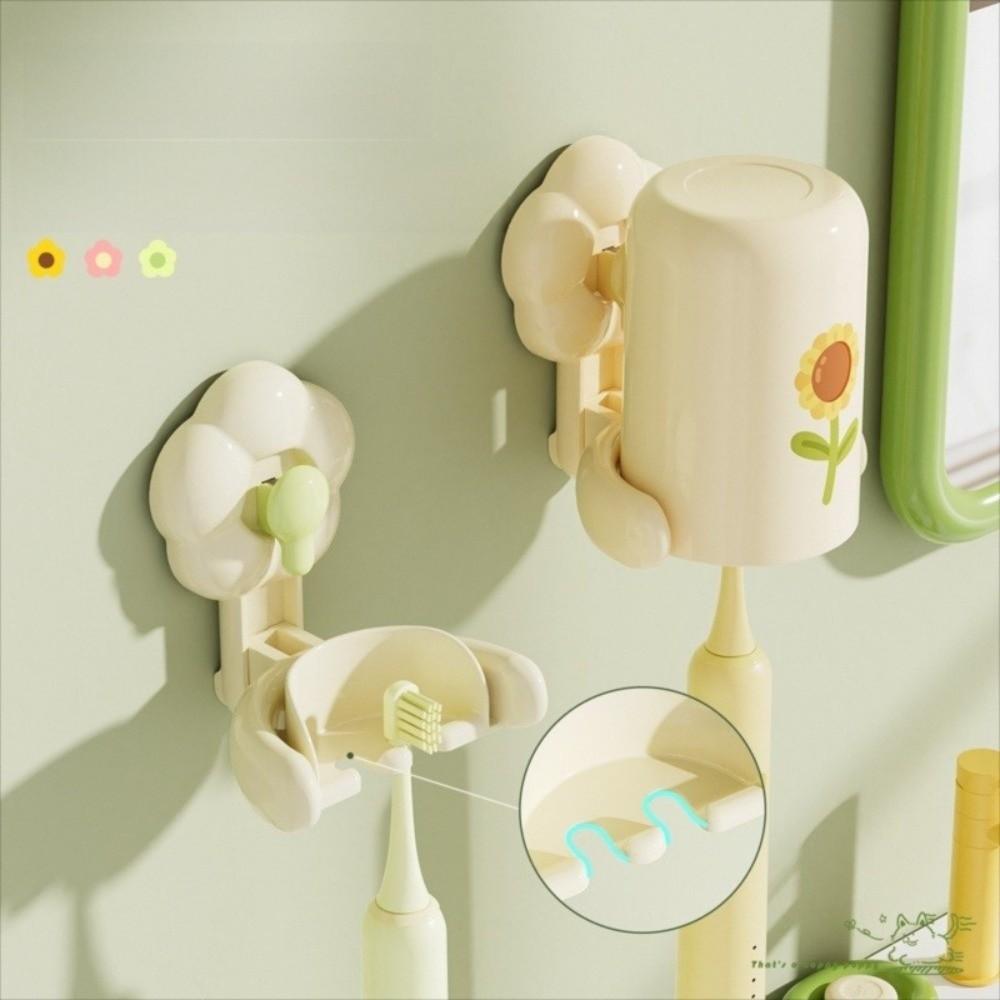 Punch-free Toothbrush Cup Holder Wall-mounted Toothbrush Storage Rack New Toothbrush Rack