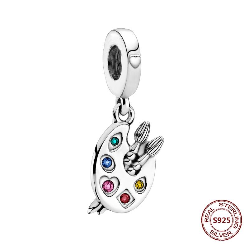 

Подходит для модных браслетов из стерлингового серебра 925 пробы Хамелеон Звезда Луна Подвески Черепаха Голубые глаза Бусины DIY Ювелирные изделия Подарок на Хэллоуин PJT226