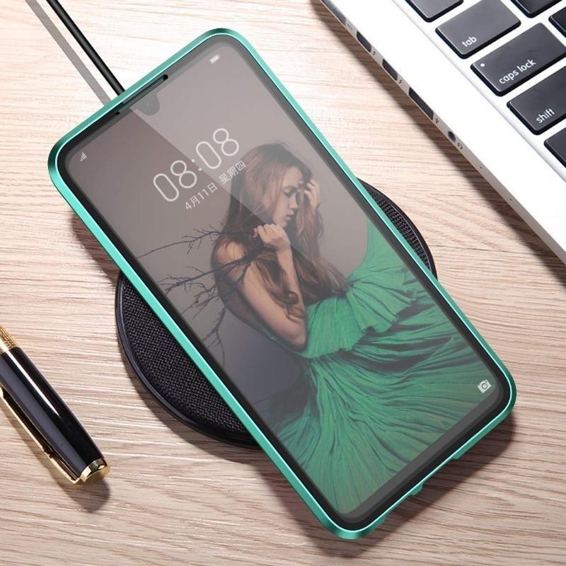 360 Magnetic Adsorption Case with Tempered Glass Full Screen Protector Cover for iPhone 14 13 12 11 Pro Max 14 Plus XS MAX XR XS X 8 7 Plus SE2020