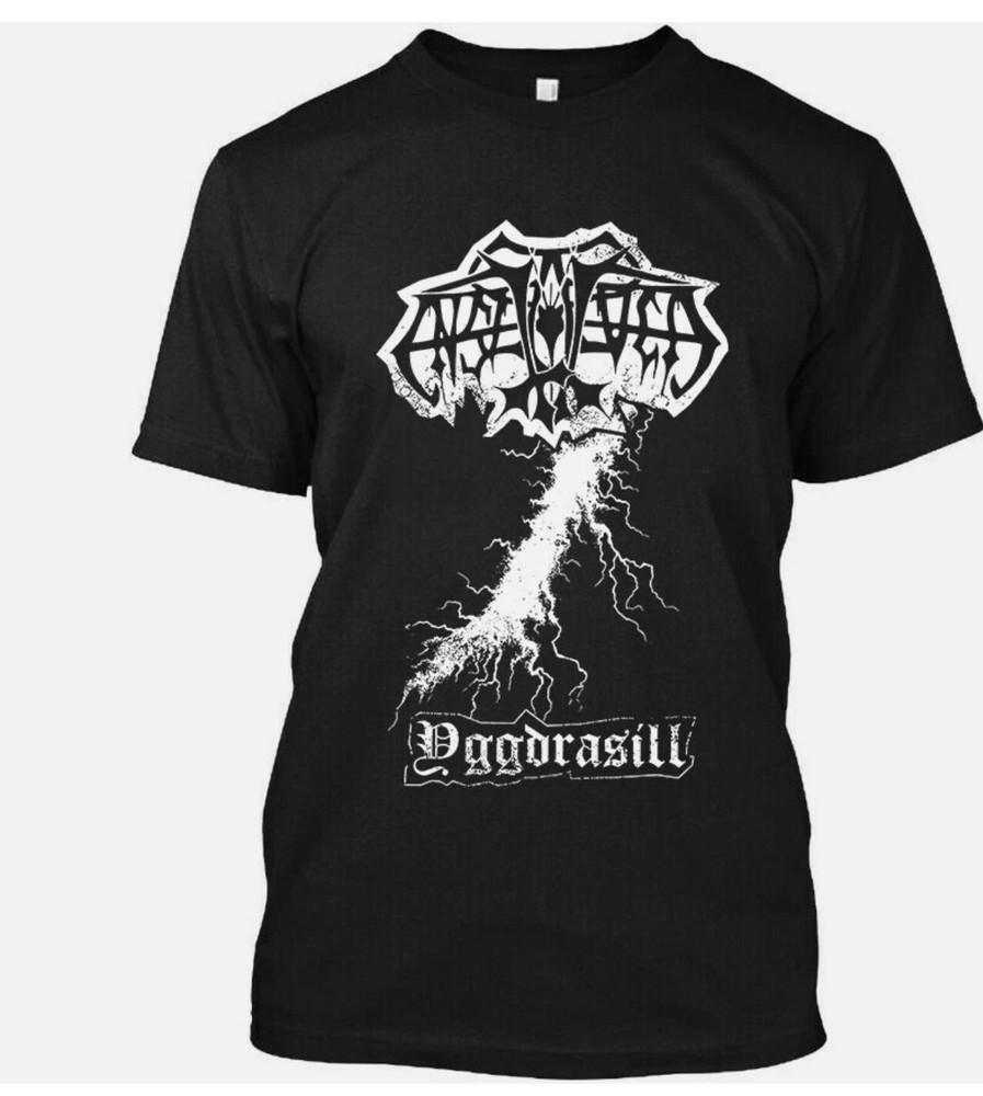 

New Enslaved Yggdrasill Norway Extreme Music Art Graphic Logo T-Shirt Size L