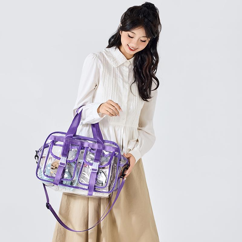 Transparent Travel Bag Women's Large Capacity Yoga Bag Swimming Bag