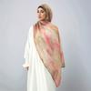 Muslim Viscose Hijab Scarf Shawl Watercolor Print Breathable Soft Long Fashion Scarves Headscarf Hijabs For Women 180*70Cm