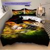3pcs Sniper Rifle & Masked Soldier Artwork Home Decor Bedding Set-Universal Three-Piece Suit for Bedroom, Guest Room, Living Room, Hotel-Per