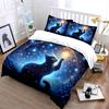 Celestial Cat Night Sky Set Exquisite Three-Piece Bedding Set Gift For Kids And Adults