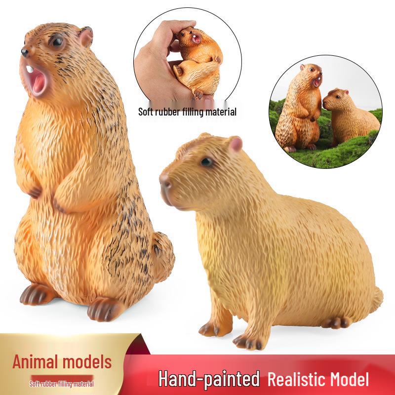 Entzückendes weiches Gummi-Capybara Stressabbau-Spielzeug