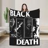 Black Metal Nosferatu Blanket  Fuzzy Vintage Breathable Throw Blanket for Bed Sofa Autumn/Winter