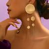 Fashion Long Disc Tassel Earrings For Women