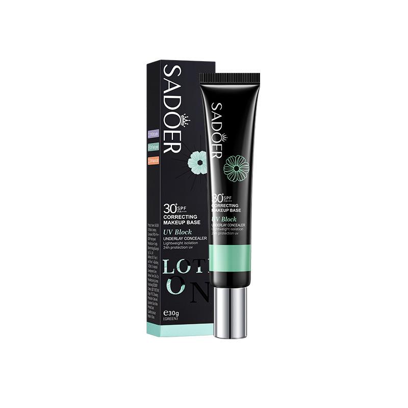 SPF Sunscreen Primer UV Protection Makeup Base Concealing Correcting Non Greasy Face Sunscreen Cream 30g 30g