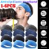 1-6PCS Fitness Elastic Headband Quick Drying Elastic Hair Head Bands Anti-slip Sports Breathable Sweatband For Running Cycling