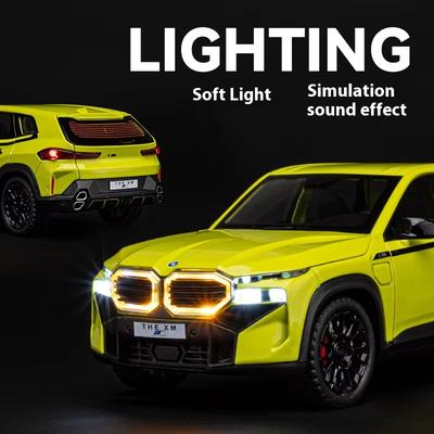 Simulazione 1:24 Modello di Auto in Lega THE-XM, Ornamenti per Auto Apribili, Con Suoni e Luci per Ragazzi Giocattolo per Auto Regalo di Compleanno