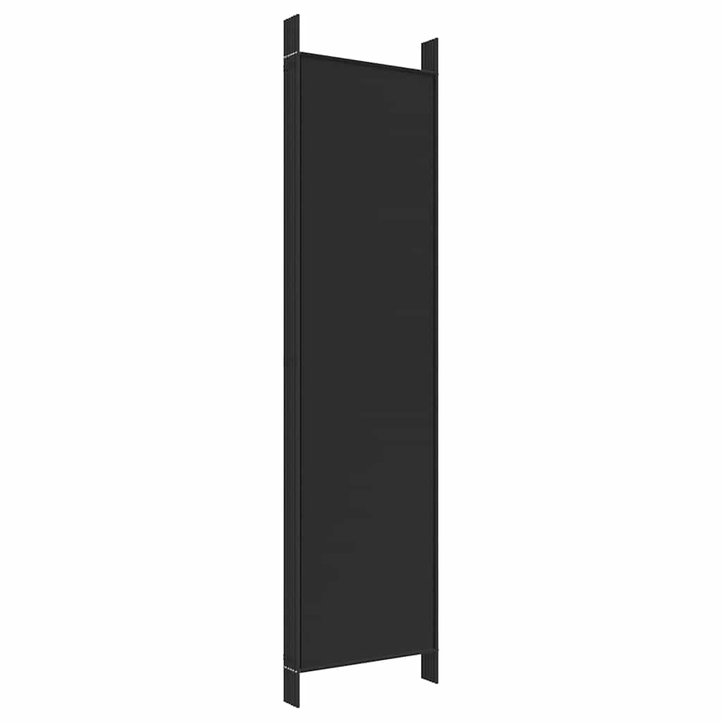 Vidaxl 6-Panel Room Divider, Black, 300X200 Cm, Fabric