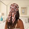 New Fashion Leopard Print Silk Hairbands Scarf Women 2026 New Elagant Bandana Neck Kerchief Head Bands Foulard Female Scarfs