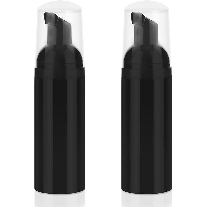 Foam Pump Bottle 3Pcs Travel Lash Shampoo Bottle, Empty Portable Refillable Mousse Foam Soap Dispenser for Hand Soap, Lash Cleanser, Shampoo, Face
