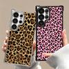 Klassische Retro-Leopardenmuster-Weiche Handyhülle Für Samsung Galaxy S26 Ultra S25 Edge S24 FE S23 Plus S22 S21 + S20 Galvanisiert Anti-Fal