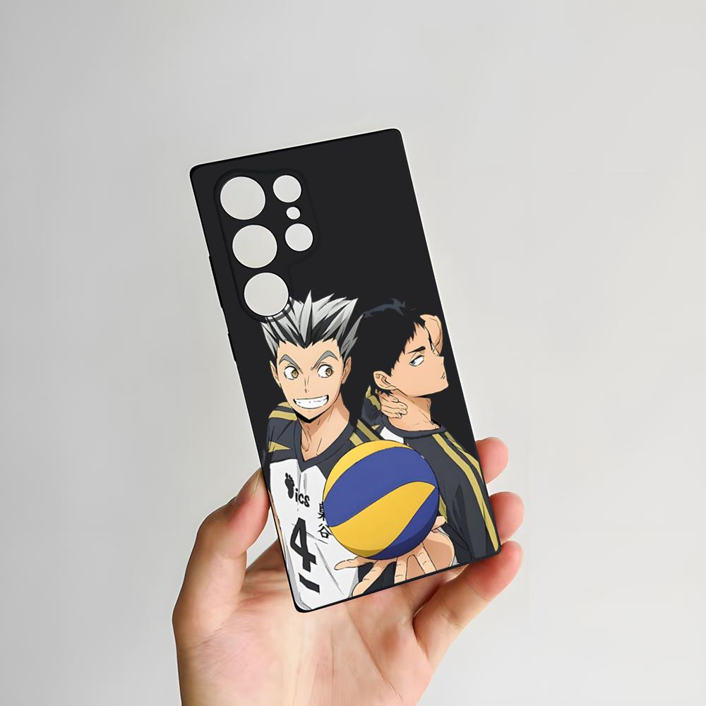 Custodia per Telefono Anime H-Haikyuu Per Samsung S26 S25 Plus S20 S20 Plus S22 Ultra S23 FE S21 Plus S21 Ultra Cover Morbida