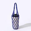 Portable Hand Woven Mesh Bag Hollow Out Handheld Coffee Bag Reusable Water Cup Bag
