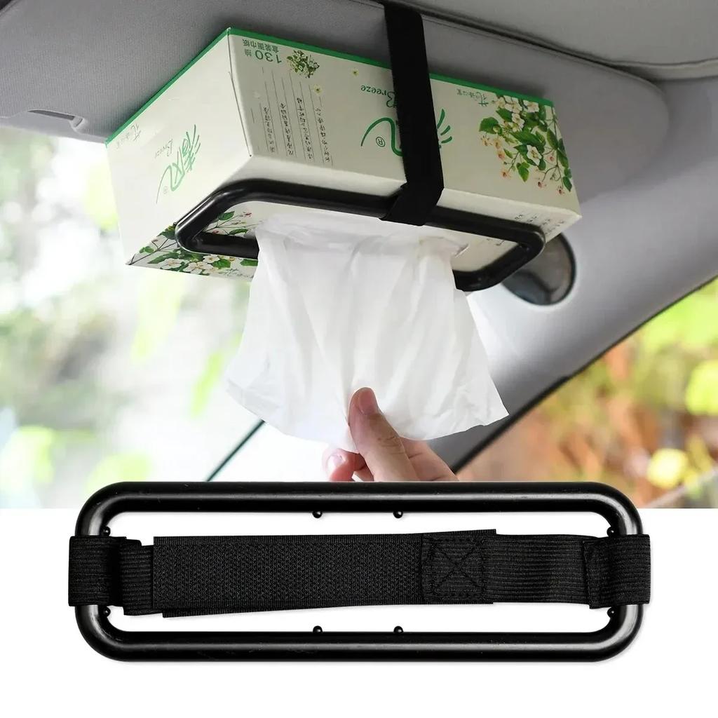 Car supplies paper box clip visor hanging paper towel box seat back Car paper towel frame clip seat back car