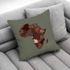 Africa Map ART Throw Pillow Case For 50x50cm 40x40cm 55x55cm 45x45cm 30x30cm Square Bedroom Pillowcase Cover
