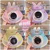 Solar & USB Dual-Use Rabbit Ear Children's Fan Hat with Adjustable Large Brim for Sun Protection Outdoor.