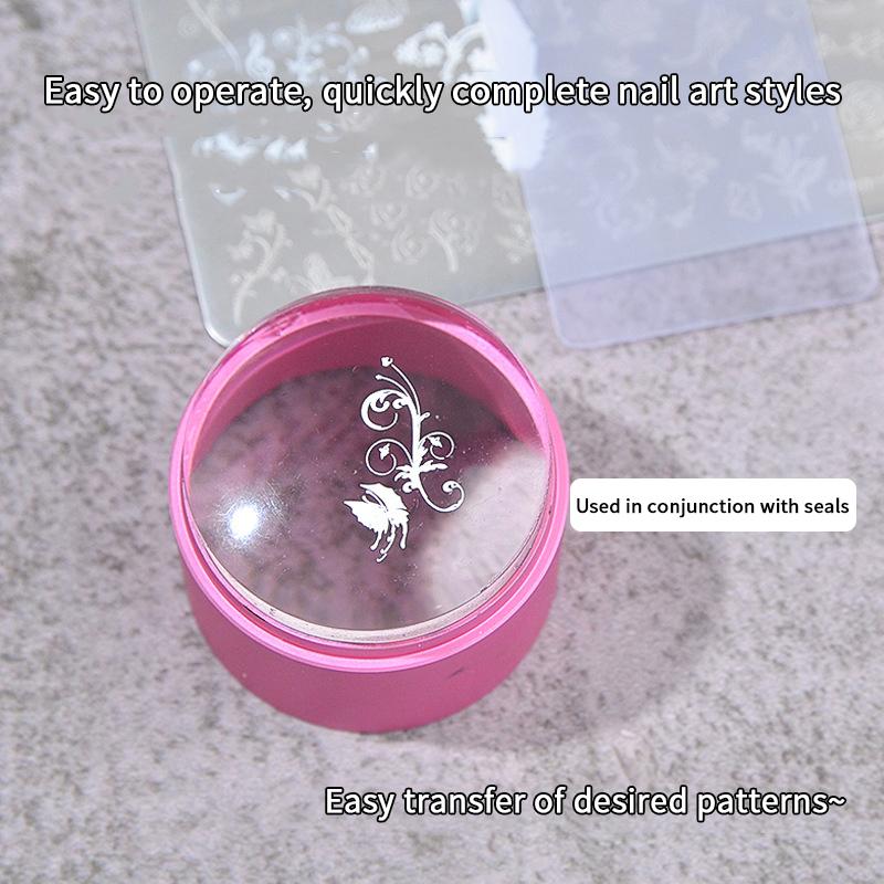 12*6cm Nail Stamping Plates Rose Butterfly Nail Art Plate Stainless Steel Nail Design Stencil Tools DIY Printing Design Stamp