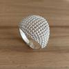 925 Sterling Silver Rings for Women Couple Minimalist Handmade Simple Wide Interware Ring Party Jewelry Gift Prevent Allergy