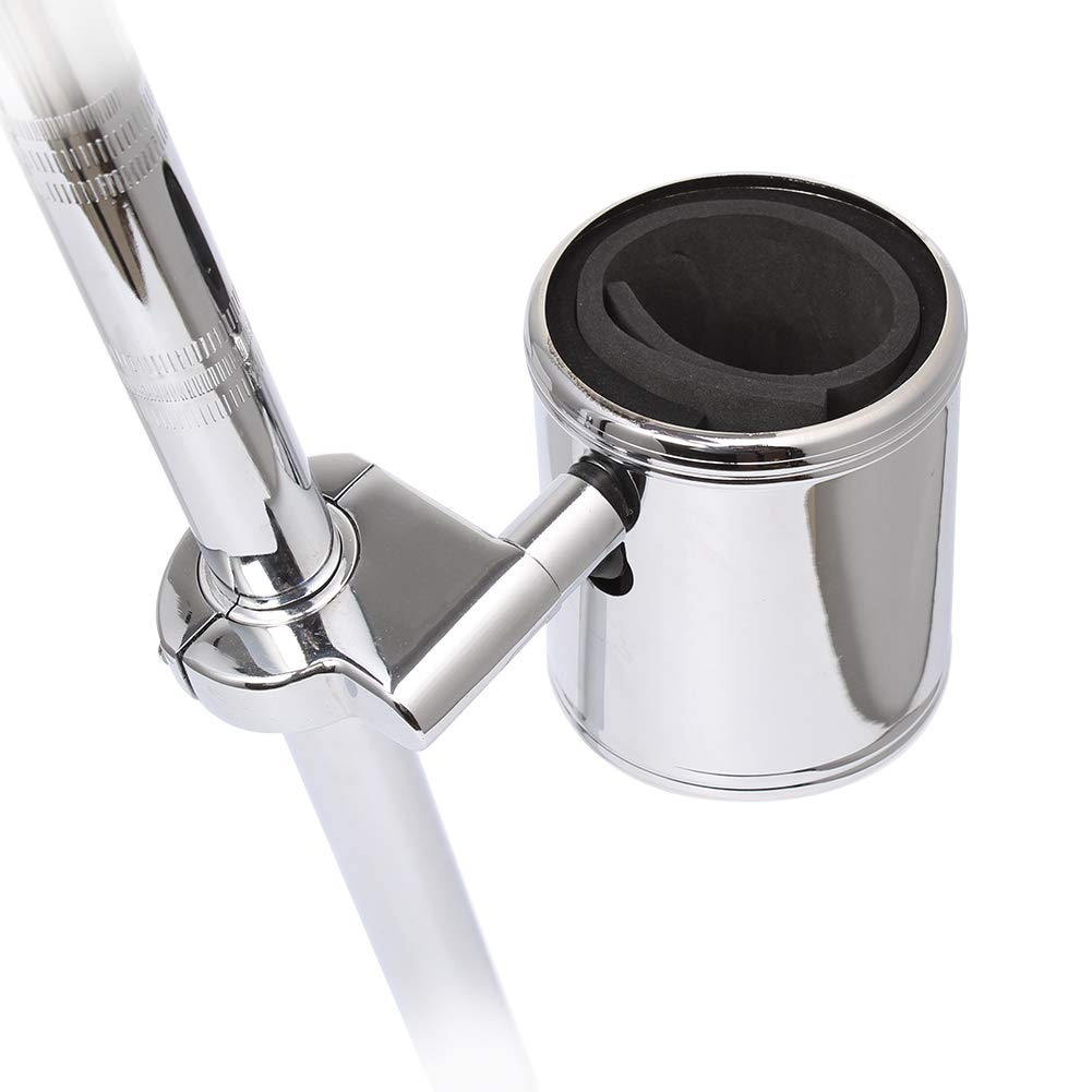 AQIMY Universal Drink Holder for Motorcycle 22-32mm Handlebar Compatible Cup Holder Adjustable Silver (2pcs)