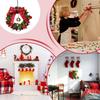 Christmas Wreath For Front Door Hangable Hands-On Realistic Christmas Door Wreath Crafting Toy For Window Mantel Indoor