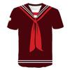 Men Fashion Short Sleeve 3d Print T Shirt Round Neck Summer Plus Size Tees